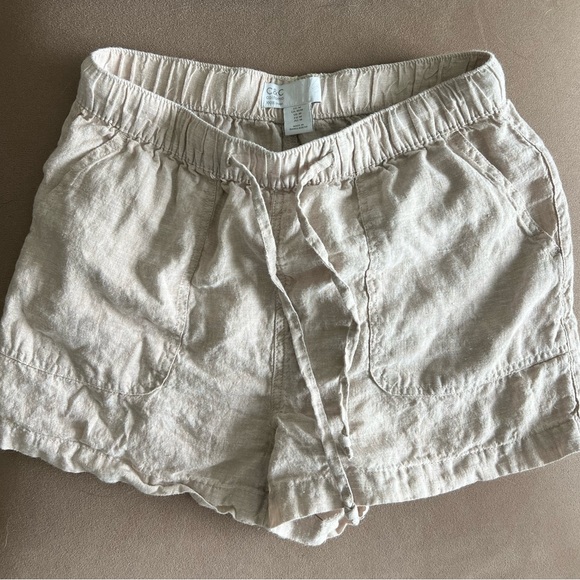 C&C California High Waist Light Gray Shorts - Picture 2 of 4
